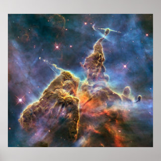 Hubble Captures View of 'Mystic Mountain' Poster
