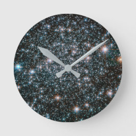 Hubble-Cluster für Schwermetalle Runde Wanduhr