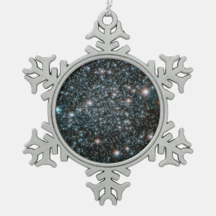 Hubble-Cluster für Schwermetalle Schneeflocken Zinn-Ornament