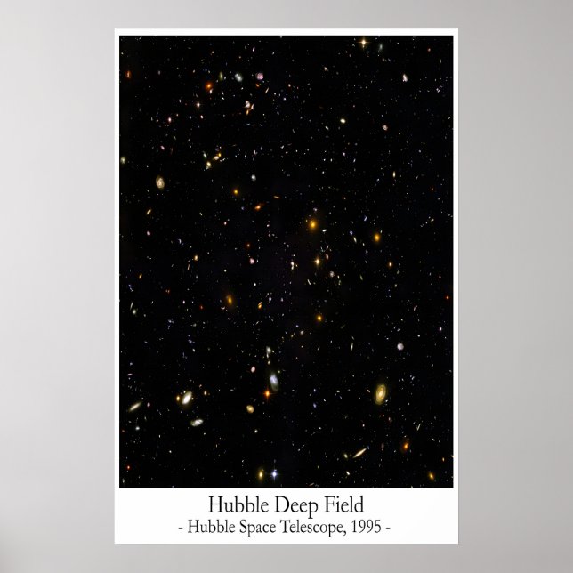 Hubble Deep Field Poster – Ikonisches Hubble Weltr (Vorne)