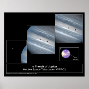 Hubble Durchfahrt Io Jupiter Teleskop-Foto Poster