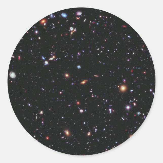 Hubble eXtreme Deep Field Runder Aufkleber (Vorderseite)