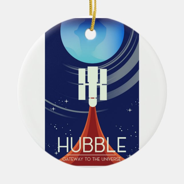 Hubble-Gateway zum Universum Keramik Ornament (Vorne)