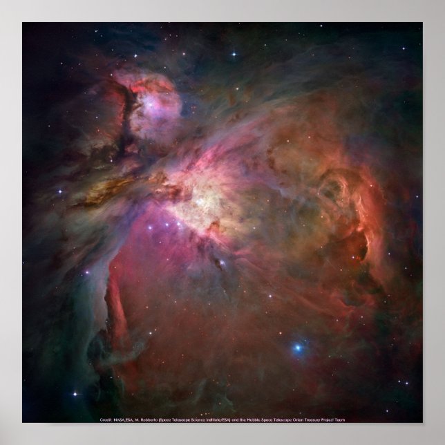 Hubble / Orion-Nebel Poster (Vorne)