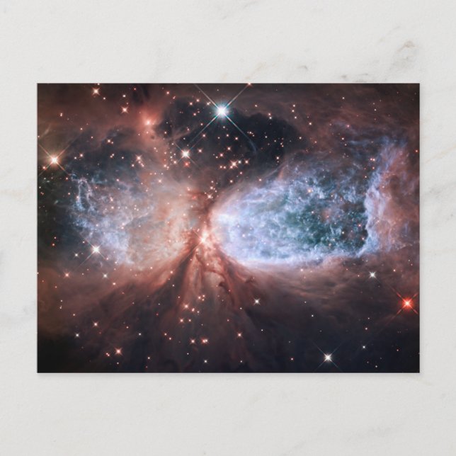 Hubble-Schneengel Postkarte (Vorderseite)