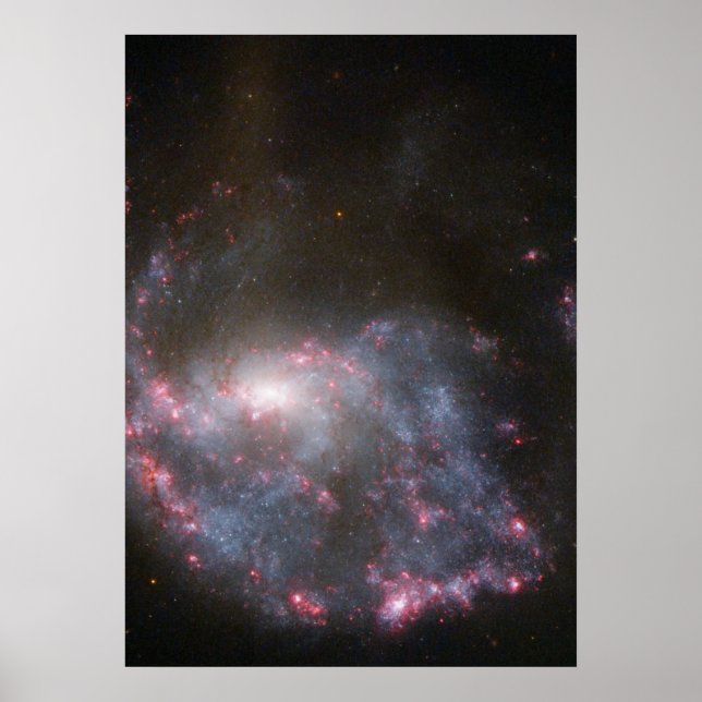 Hubble sieht eine Galaxie, die auf das Auge eines  Poster (Vorne)