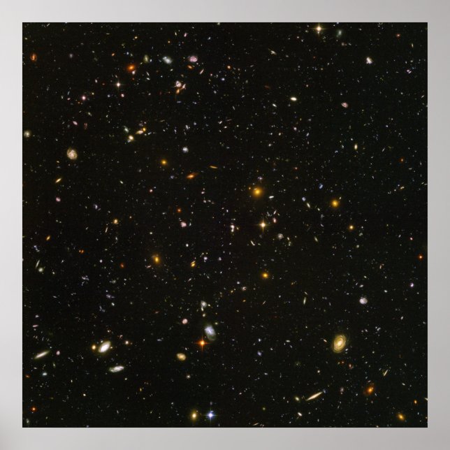 Hubble sieht Galaxien Poster (Vorne)