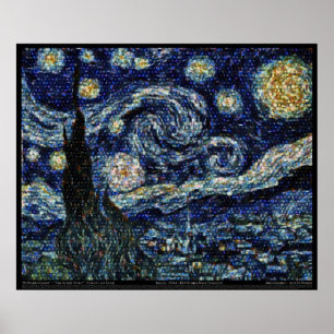 Hubble Starry Night (29,3"x24") Poster