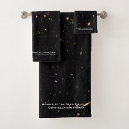 Hubble Telescope Ultra Deep Field Galaxies Foto Badhandtuch Set