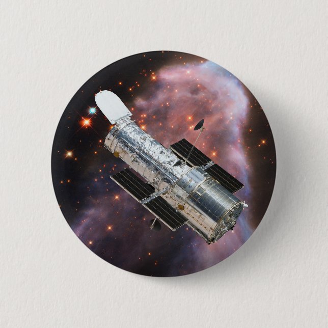 Hubble-Teleskop Button (Vorderseite)