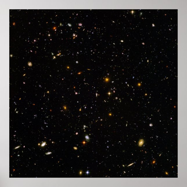 Hubble-Ultra-Deep-Feld Poster (Vorne)