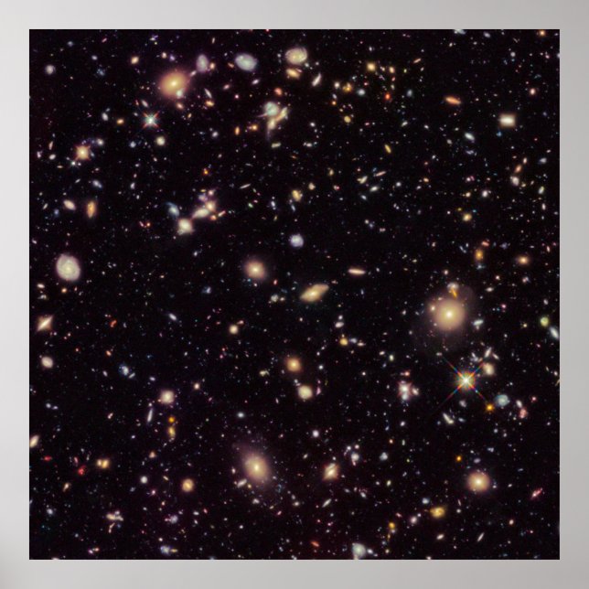 Hubble Ultra Deep Field (HUDF) 2012 [Print] Poster (Vorne)