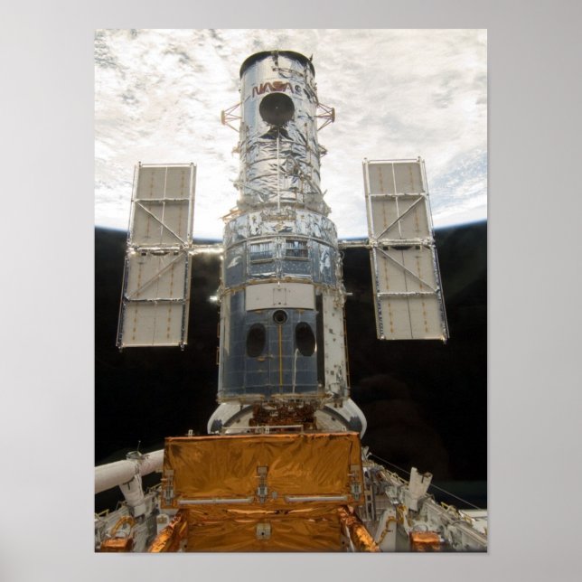 Hubble-Weltraumteleskop & Atlantis Poster (Vorne)