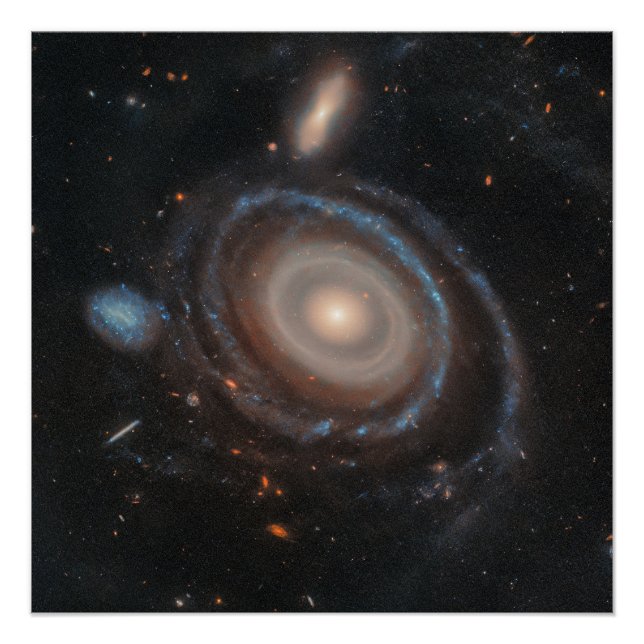 Hubble Weltraumteleskop Bullseye Galaxy Poster (Vorderseite)
