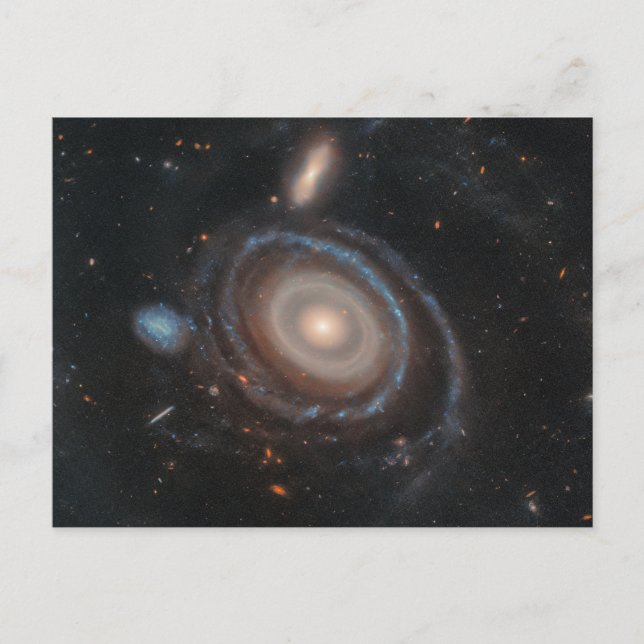 Hubble Weltraumteleskop Bullseye Galaxy Postkarte (Vorderseite)