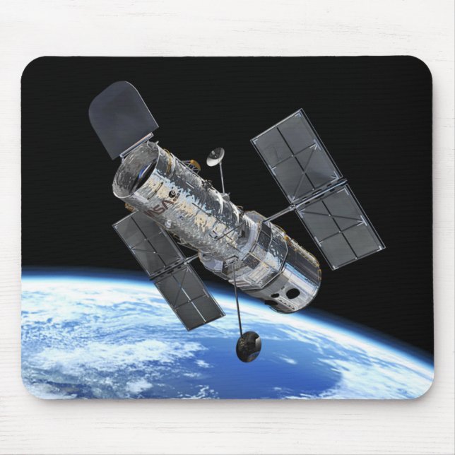 Hubble-Weltraumteleskop im Erdumlaufbahn-NASA-Foto Mousepad (Vorne)