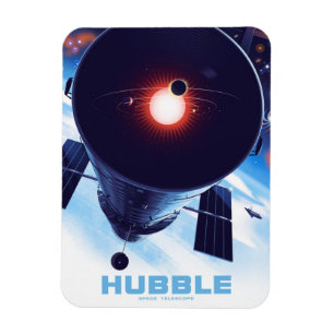 Hubble-Weltraumteleskop-Poster. Magnet