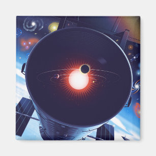 Hubble-Weltraumteleskop-Poster. Magnet