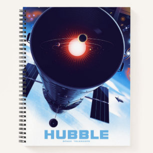 Hubble-Weltraumteleskop-Poster. Notizbuch