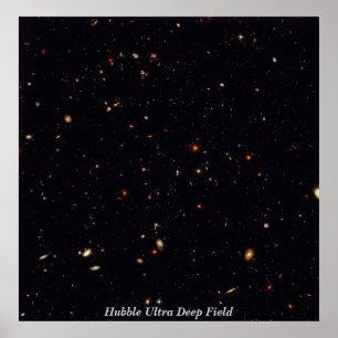 HubbleUltraDeepField, Hubble ultra tiefes Feld Poster