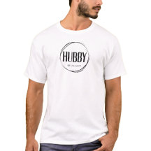 Hubby Anpassbarer T - Shirt für Hochzeiten und Geb