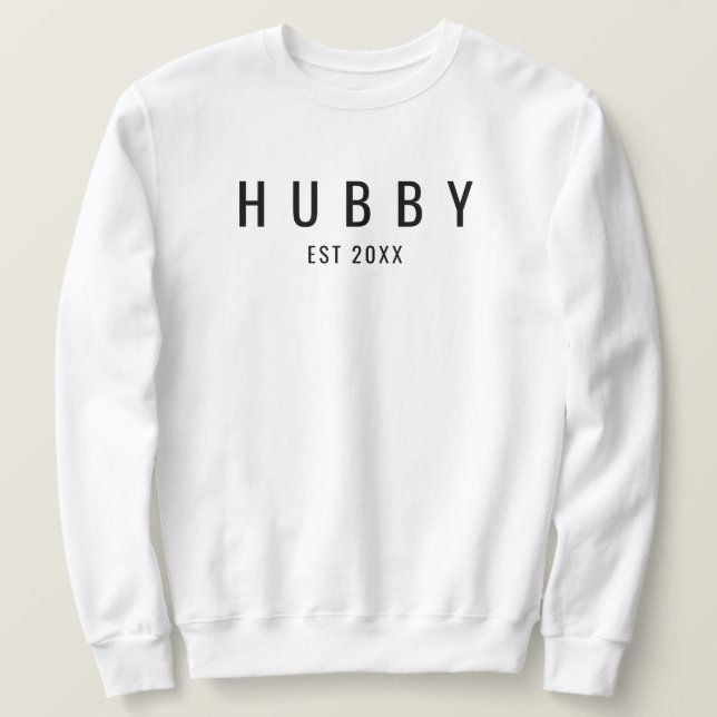 Hubby Est Verlobte Wedding Verlobung Geschenk für  Sweatshirt (Design vorne)