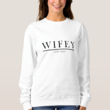 Hubby-Halskraut Sweatshirt für frisch verheiratete