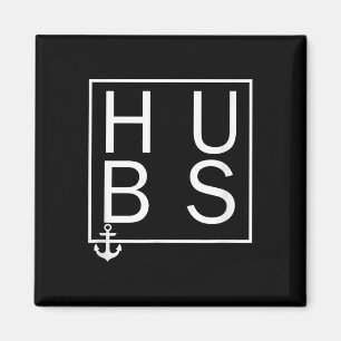 Hubby Hubs Ehegatten Kindergarten Ehefrau Hochzeit Magnet