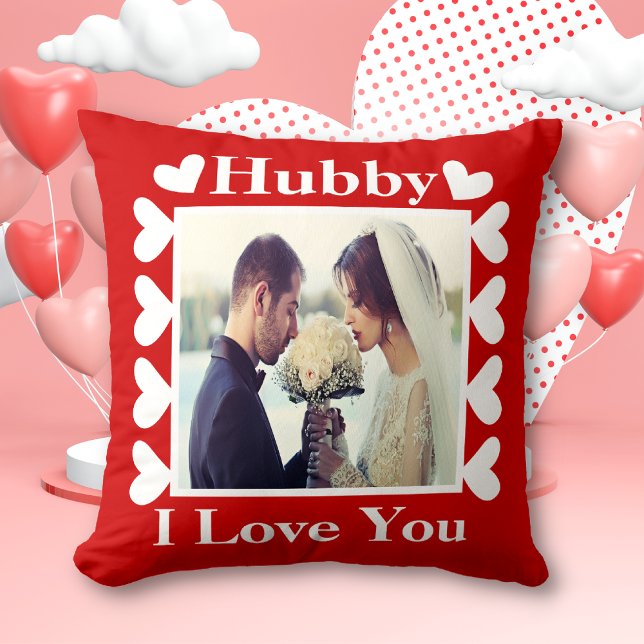 Hubby I Liebe Sie Custom Couple Foto Kissen (Von Creator hochgeladen)