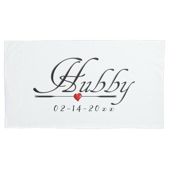 Hubby-Liebe (Husband) Kissenbezug (Vorderseite)