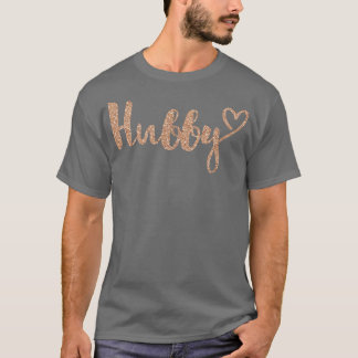 Hubby mit Herz Fau Rose Gold T-Shirt