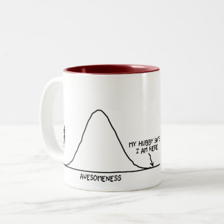 Hubby sagt, dass ich (1/2 eines Sets) - Zweifarbige Tasse