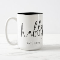 Hubby Wedding Foto Jubiläum Hochzeit Tasse
