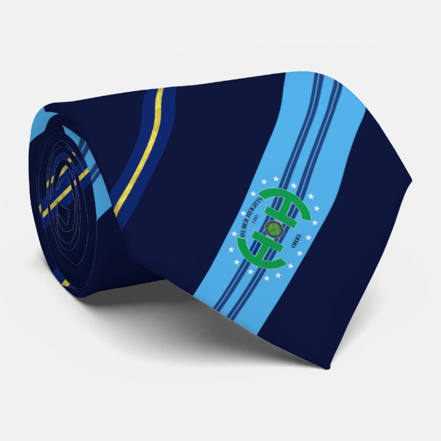 Huber Heights (Ohio) Stadtflagge Neck Tie Krawatte (Gerollt)