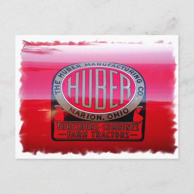 Huber Tractor-Logo Postkarte (Vorderseite)