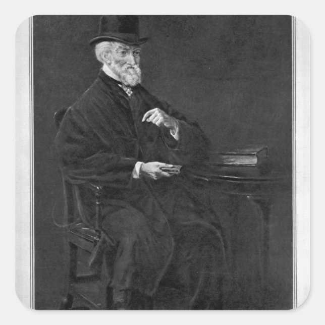 Hubert George de Burgh-Canning Quadratischer Aufkleber (Vorderseite)