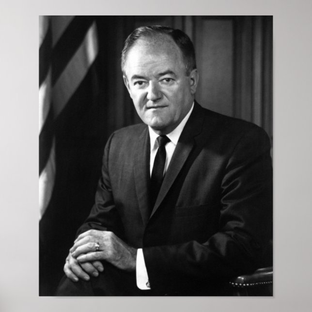 Hubert Humphrey Portrait - Circa 1965 Poster (Vorne)