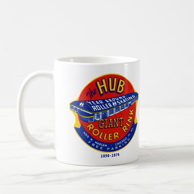 Hubroller Rink Chicago / Norridge Illinois Tasse (Links)