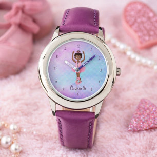 Hübsch-Afrikanischer Amerikaner Ballerina Wrist W Armbanduhr