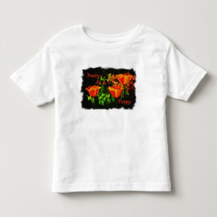 Hübsch als Mohnblume Kleinkind T-shirt