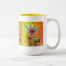 Hübsch als Peacock-Kaffeetasse