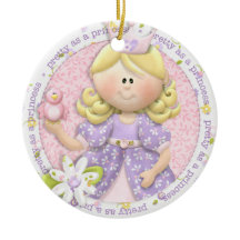 Hübsch als Prinzessin-Foto-Ornament