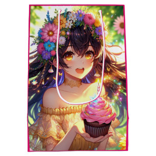 Hübsch Anime Girl Birthday Mittlere Geschenktüte