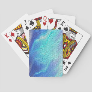 Hübsch Aqua Blue Lila Pastel Mosaic Tiles Spielkarten