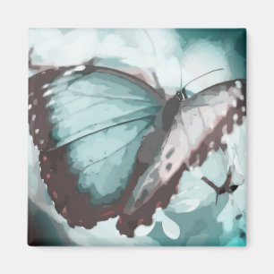 Hübsch Aqua Butterfly Magnet