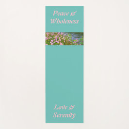 Hübsch aquamarin und rosa können Sie Ihren Text un Yogamatte