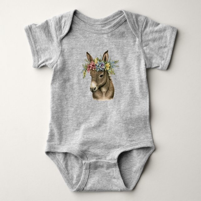 Hübsch Baby Donkey Baby Bodysuit Strampler (Vorderseite)