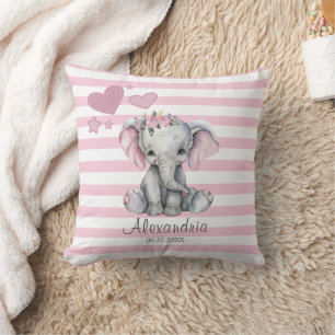 Hübsch Baby Elephant Kinderzimmer Kissen