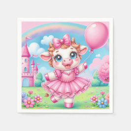 Hübsch Ballerina Cow Serviette