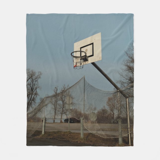 Hübsch Basketball Fleecedecke (Vorderseite)
